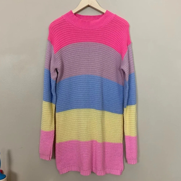 ASOS PLT • Exclusive Color Block Sweater - Picture 3 of 8